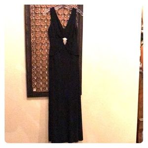 Classic Black Evening Dress🥂🎩